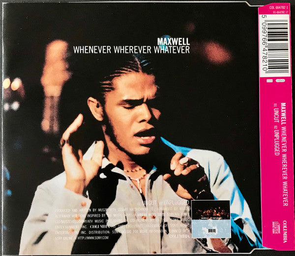 Maxwell : Whenever Wherever Whatever (CD, Single)