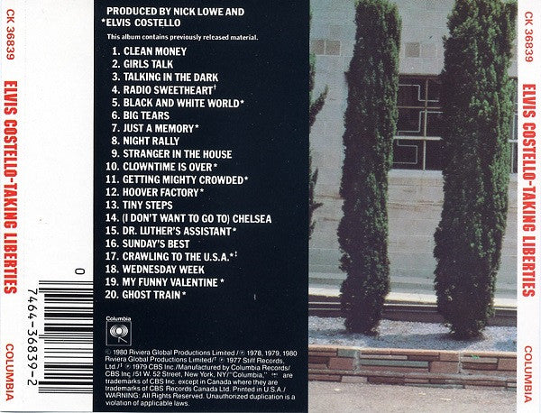 Elvis Costello : Taking Liberties (CD, Comp, RE)
