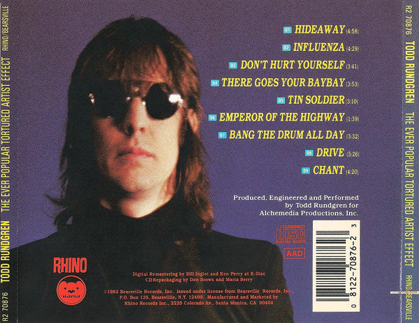 Todd Rundgren : The Ever Popular Tortured Artist Effect (CD, Album, RE, RM)
