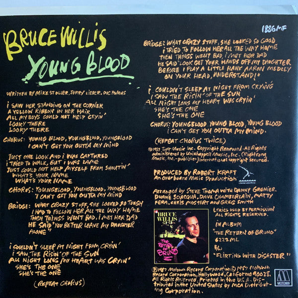 Bruce Willis : Young Blood (7", Single, Promo)