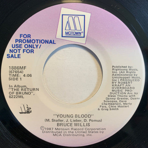 Bruce Willis : Young Blood (7", Single, Promo)