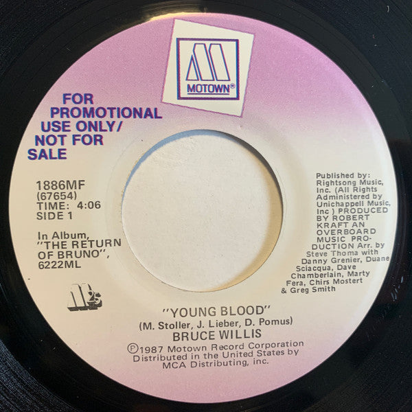 Bruce Willis : Young Blood (7", Single, Promo)