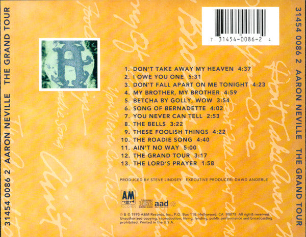Aaron Neville : The Grand Tour (CD, Album)