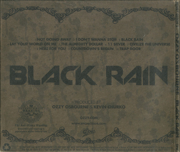 Ozzy Osbourne : Black Rain (CD, Album, Copy Prot., Ltd, Dig)