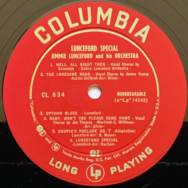 Jimmie Lunceford And His Orchestra : Lunceford Special (LP, Comp, Mono, RP, Hol)