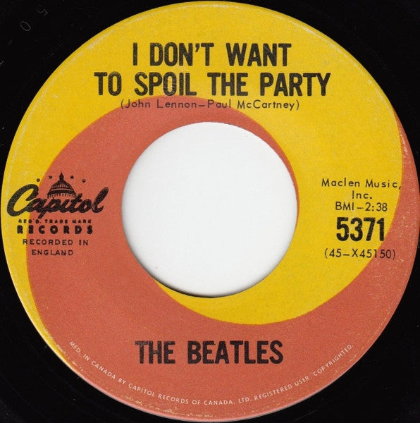 The Beatles : Eight Days A Week (7", Single)