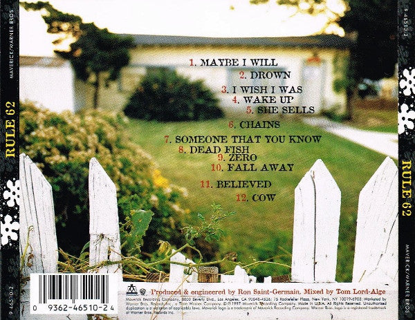 Rule 62 : Rule 62 (CD, Album)