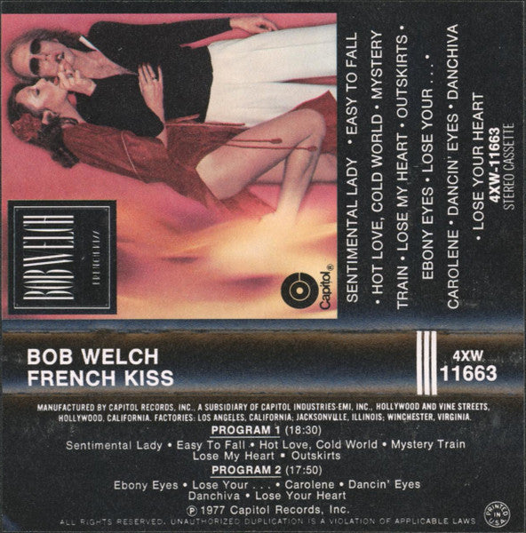 Bob Welch : French Kiss (Cass, Album, 97 )