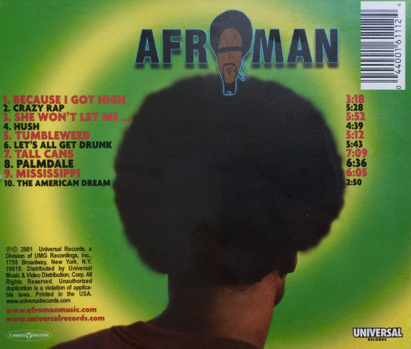 Afroman : The Good Times (CD, Album, Cle)