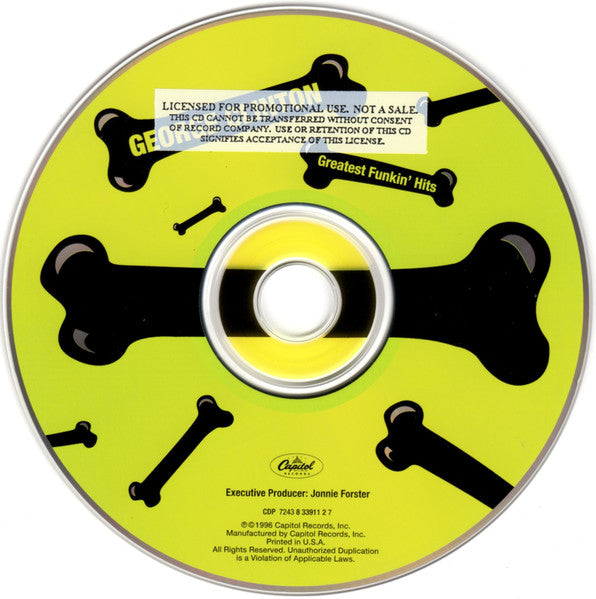 George Clinton : Greatest Funkin' Hits (CD, Album, Promo)