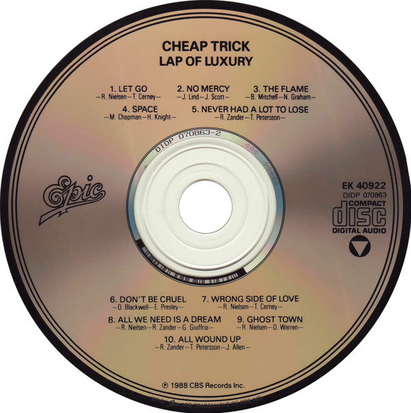 Cheap Trick : Lap Of Luxury (CD, Album, Dig)