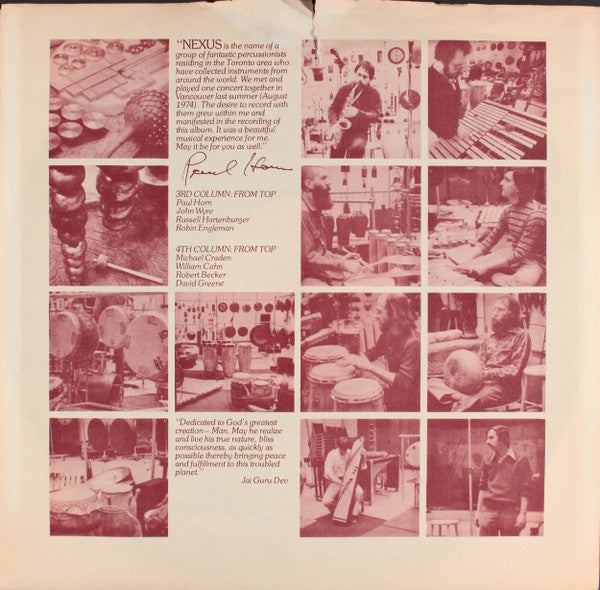 Paul Horn + Nexus (18) : Paul Horn + Nexus (LP, Album)