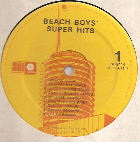 The Beach Boys : Beach Boys' Super Hits (LP, Comp)