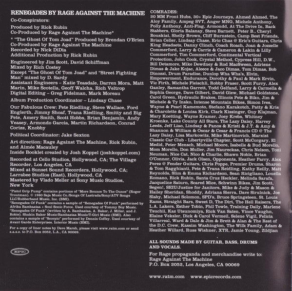 Rage Against The Machine : Renegades (CD, Album, Ltd)