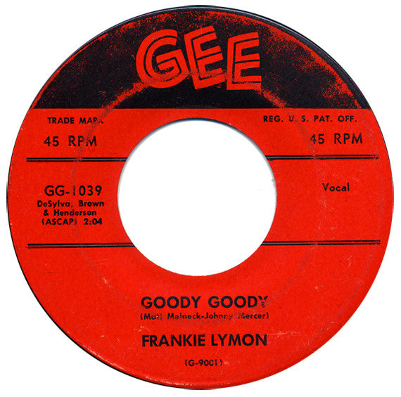 Frankie Lymon : Goody Goody / Creation Of Love (7", Single)