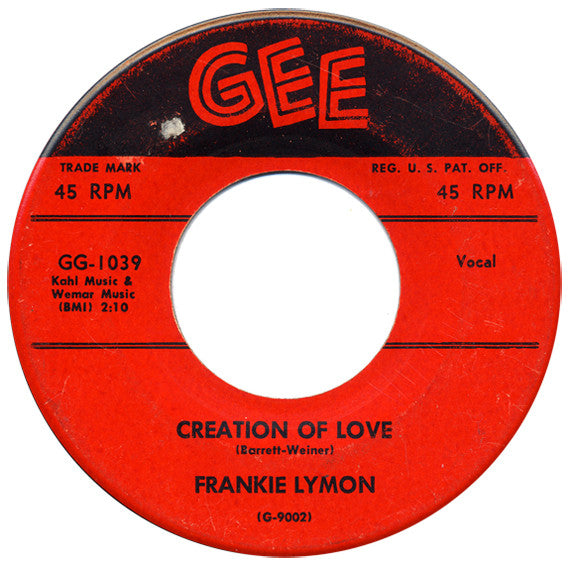 Frankie Lymon : Goody Goody / Creation Of Love (7", Single)