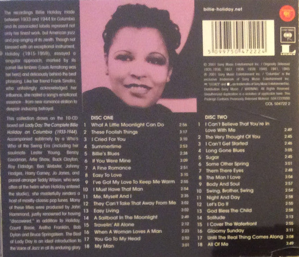 Billie Holiday : Lady Day: The Best Of Billie Holiday (2xCD, Comp)