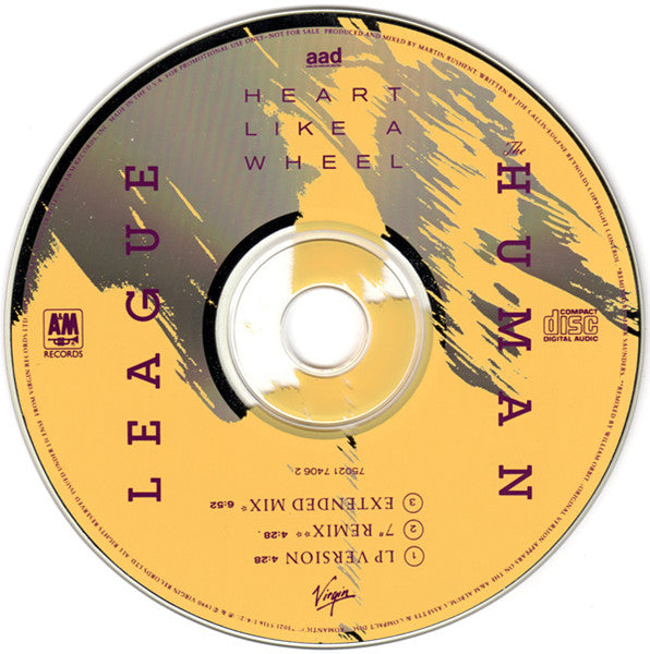 The Human League : Heart Like A Wheel (CD, Single, Promo)