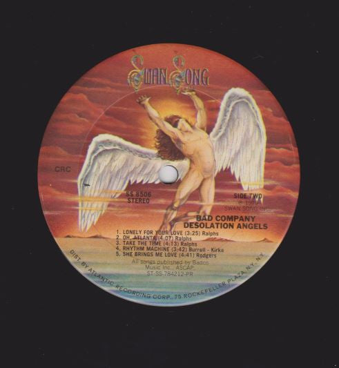 Bad Company (3) : Desolation Angels (LP, Album, Club, CRC)