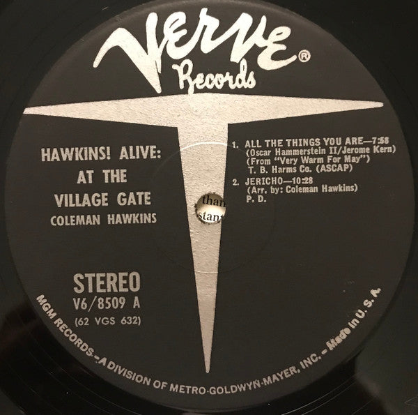 Coleman Hawkins : Hawkins! Alive! At The Village Gate (LP, Album)