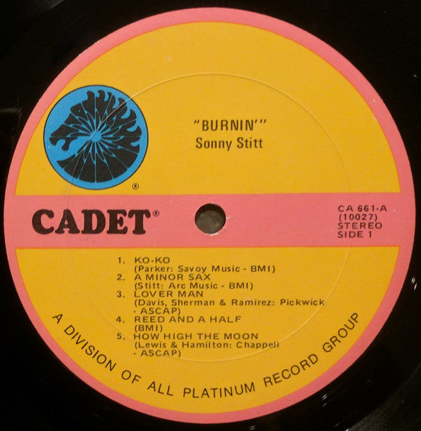 Sonny Stitt : Burnin' (LP, Album, RE)