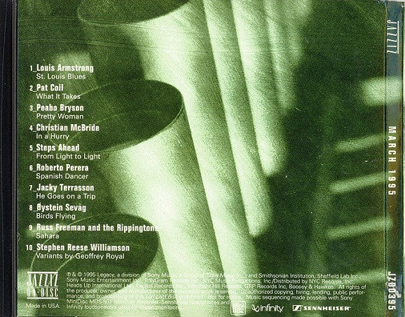 Various : Jazziz Magazine On-Disc - March 1995 (CD, Comp, Promo)