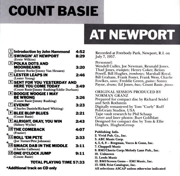 Count Basie : At Newport (CD, Album, RE, RM)
