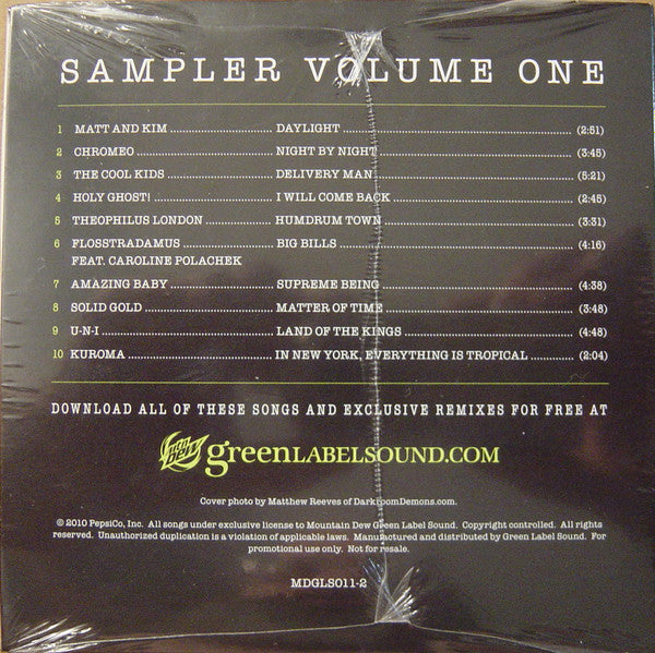 Various : Green Label Sound Sampler Volume One (CD, Comp, Smplr)