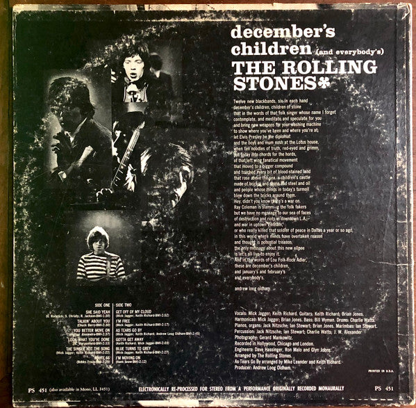 The Rolling Stones : December's Children (And Everybody's) (LP, Album, RE, San)