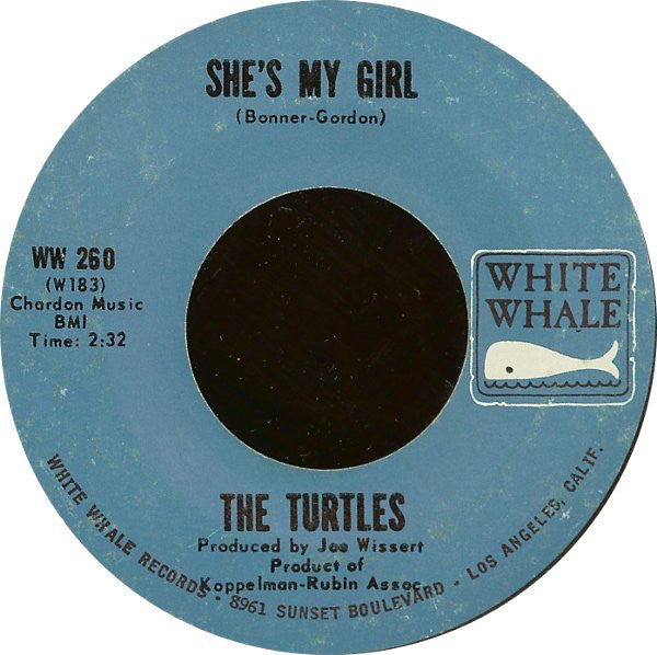The Turtles : She's My Girl! (7", Styrene, Pit)