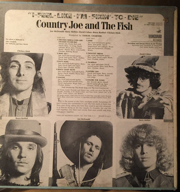 Country Joe And The Fish : I-Feel-Like-I'm-Fixin'-To-Die (LP, Album, Mono, Pit)