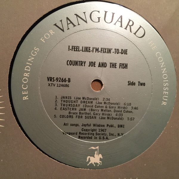 Country Joe And The Fish : I-Feel-Like-I'm-Fixin'-To-Die (LP, Album, Mono, Pit)