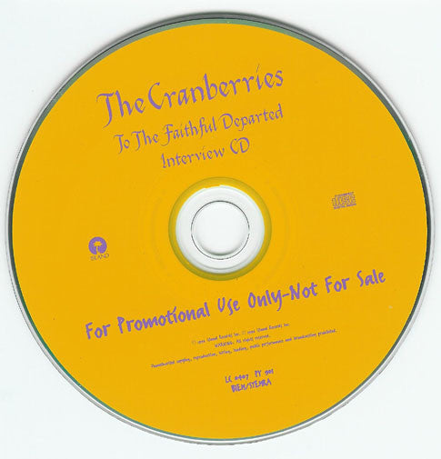 The Cranberries : To The Faithful Departed (Interview CD) (CD, Promo)