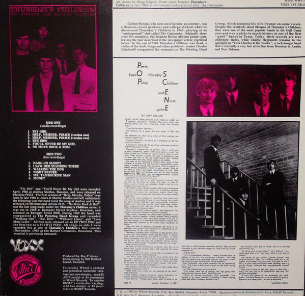 Thursday's Children : 1965-69 (LP, Comp)