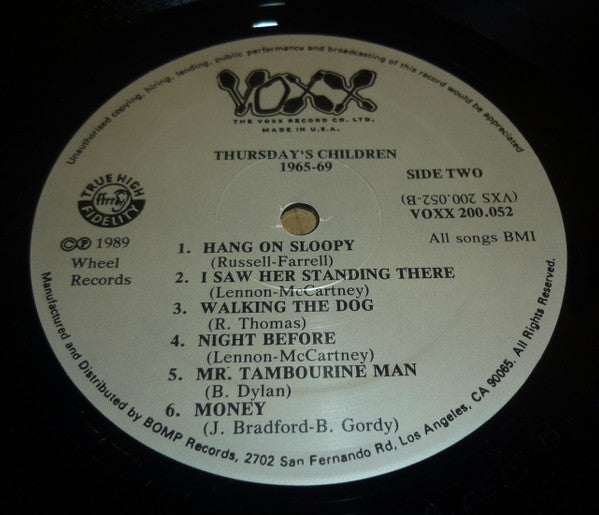 Thursday's Children : 1965-69 (LP, Comp)