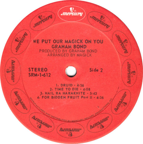 Graham Bond With Magick : We Put Our Magick On You (LP, Album, Pre)