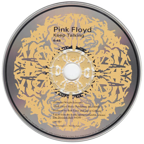 Pink Floyd : Keep Talking (CD, Single, Promo)