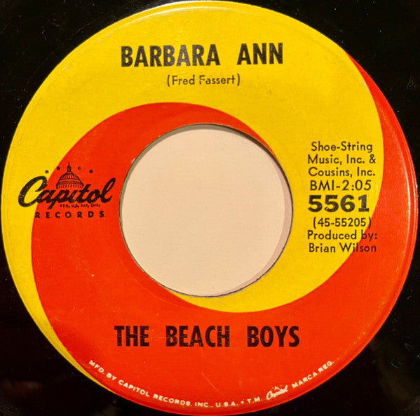 The Beach Boys : Barbara Ann (7", Single, Mono, Scr)
