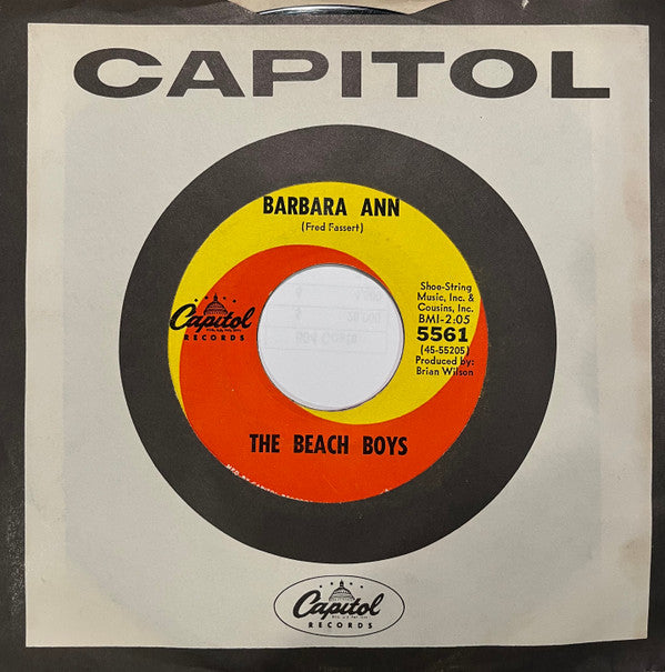The Beach Boys : Barbara Ann (7", Single, Mono, Scr)
