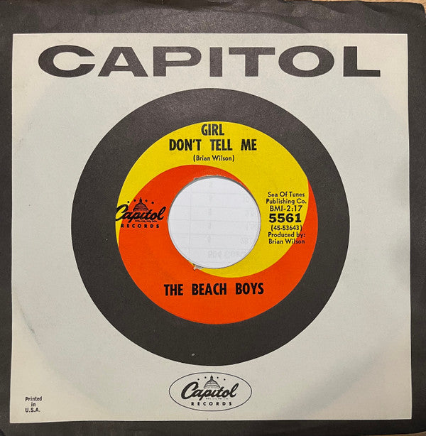 The Beach Boys : Barbara Ann (7", Single, Mono, Scr)