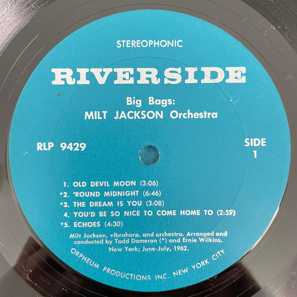 Milt Jackson Orchestra : Big Bags (LP, Album)