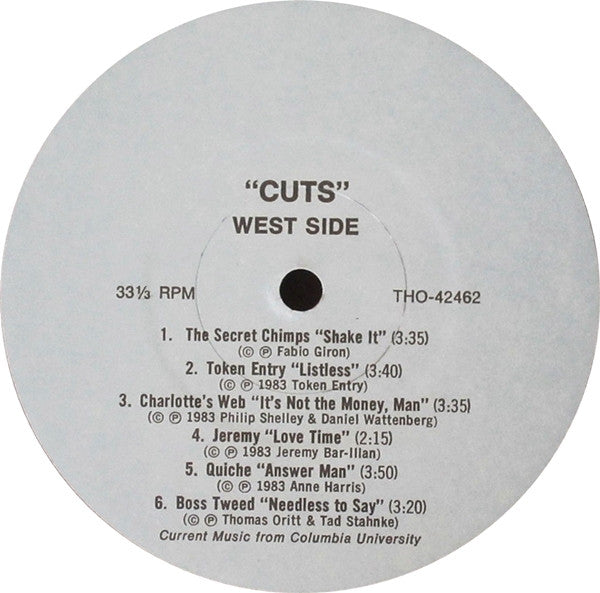 Various : CUTS - Current Music At Columbia University (LP, Comp)