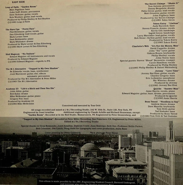Various : CUTS - Current Music At Columbia University (LP, Comp)