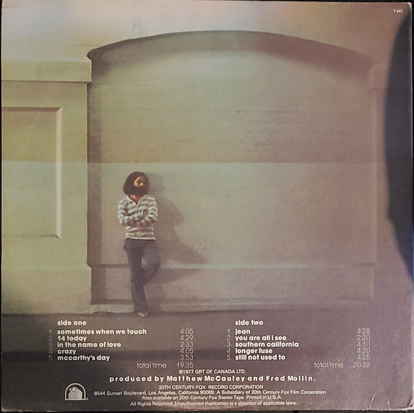 Dan Hill : Longer Fuse (LP, Album, Ter)