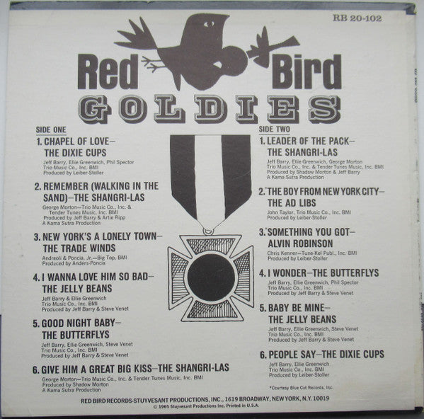 Various : Red Bird Goldies (LP, Comp, Mono, Pit)