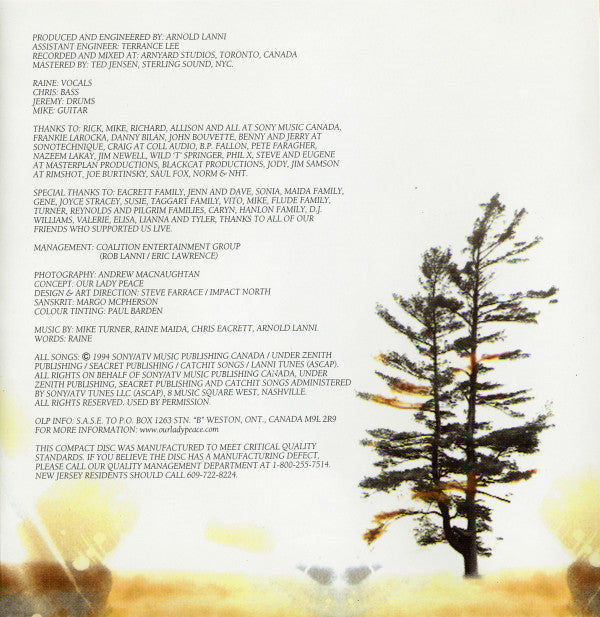 Our Lady Peace : Naveed (CD, Album, RE)