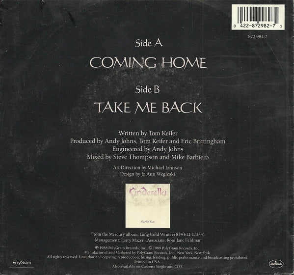 Cinderella (3) : Coming Home (7", Single, 49 )
