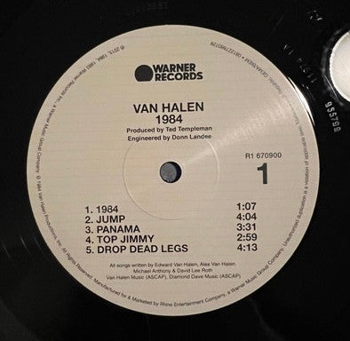 Van Halen : 1984 (LP, Album, RE, RM)