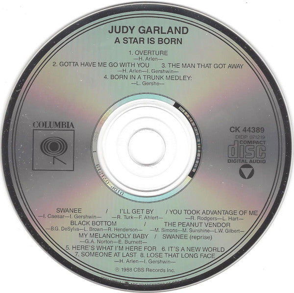 Judy Garland : A Star Is Born (CD, Album, RE)