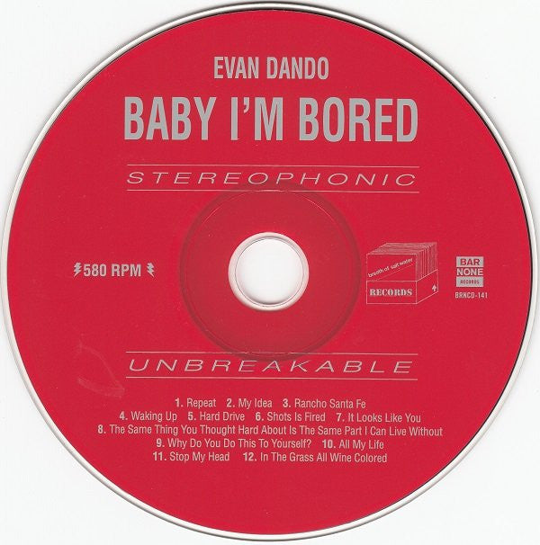 Evan Dando : Baby I'm Bored (CD, Album)